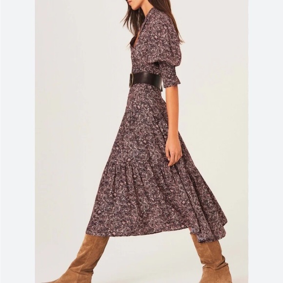 Ba&sh Glee Robe Midi Dress XS - Picture 2 of 14